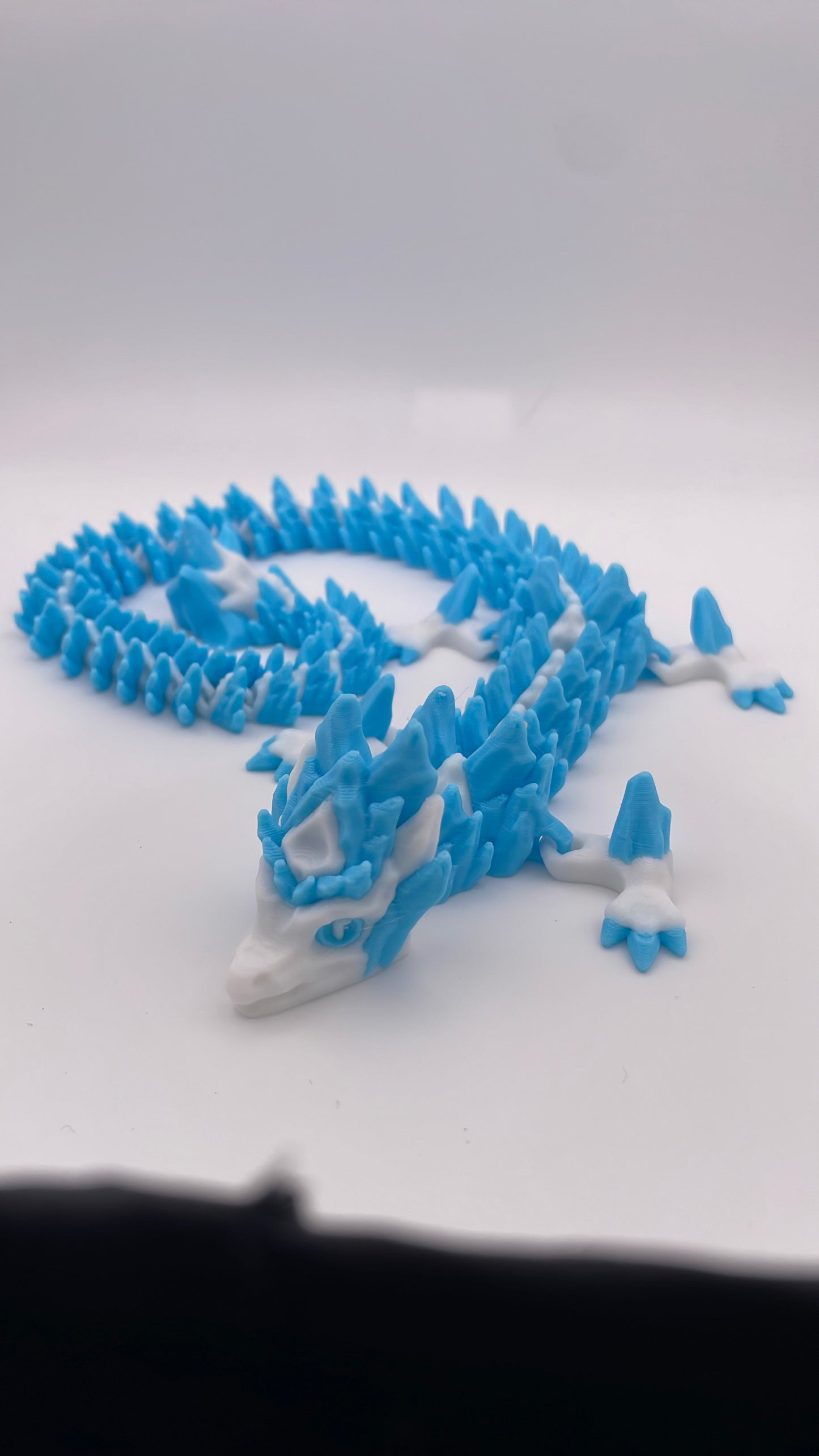 3D Printed Ice Dragon (Long Body)