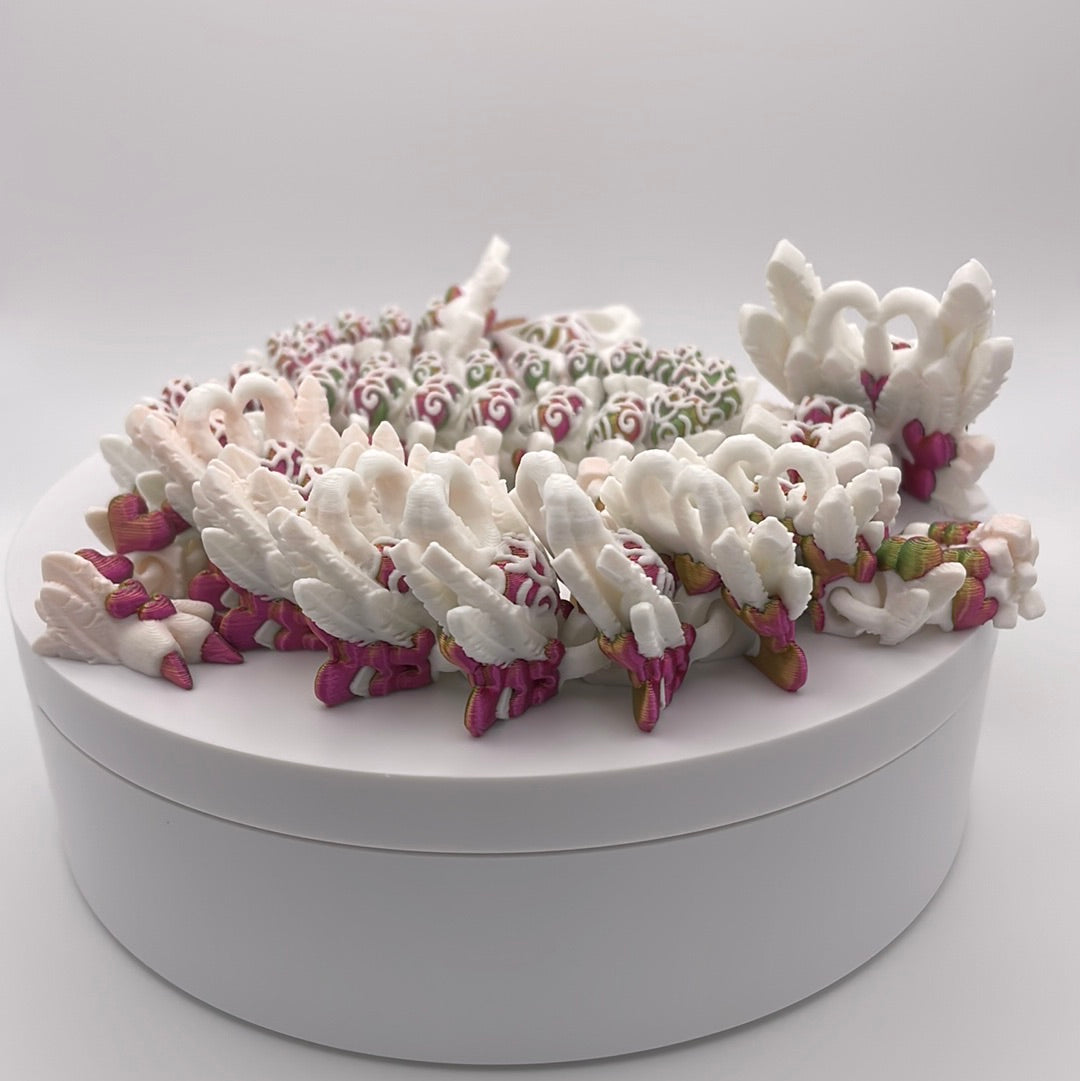 3D Printed Heart Dragon Figure (Light Edition)
