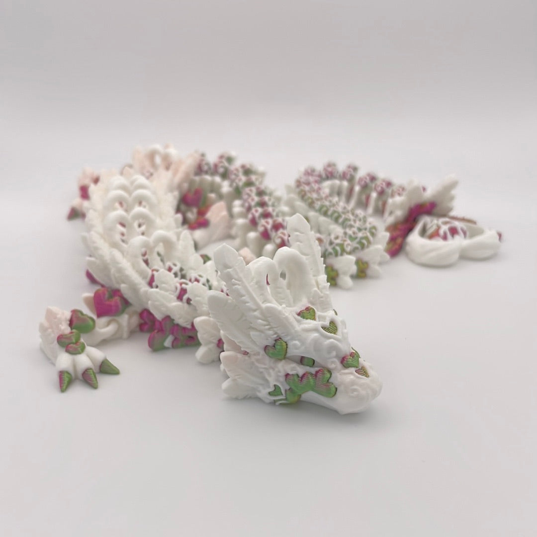 3D Printed Heart Dragon Figure (Light Edition)