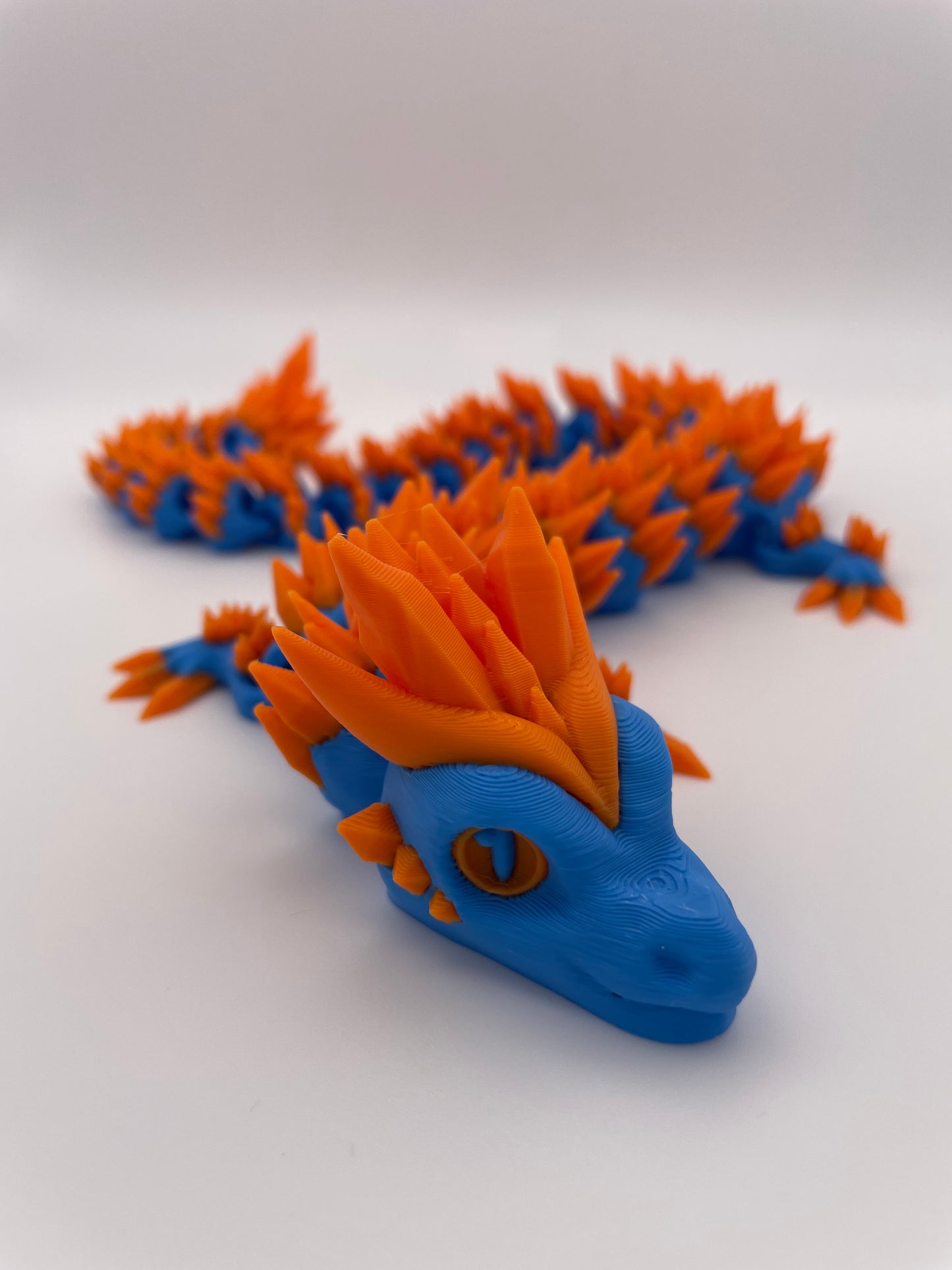 3D Printed Saber Crystal Dragon Figure
