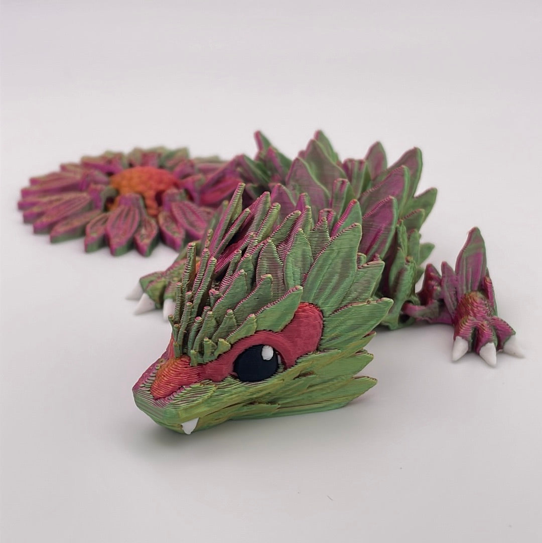 3D Printed Sunflower Dragon Figure