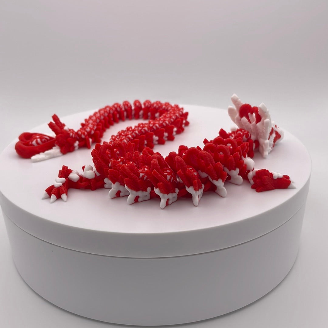 3D Printed Heart Dragon Figure (Light Edition)