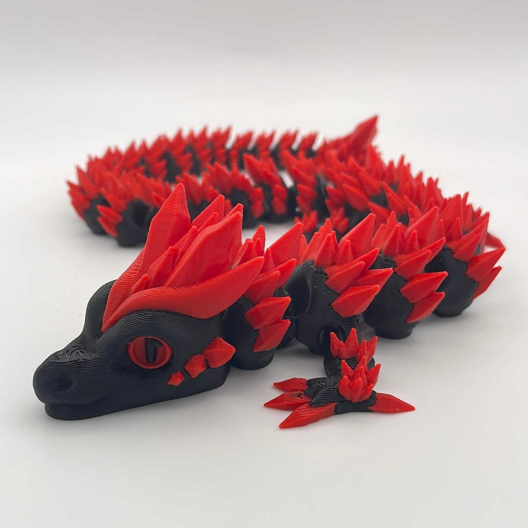 3D Printed Saber Crystal Dragon Figure