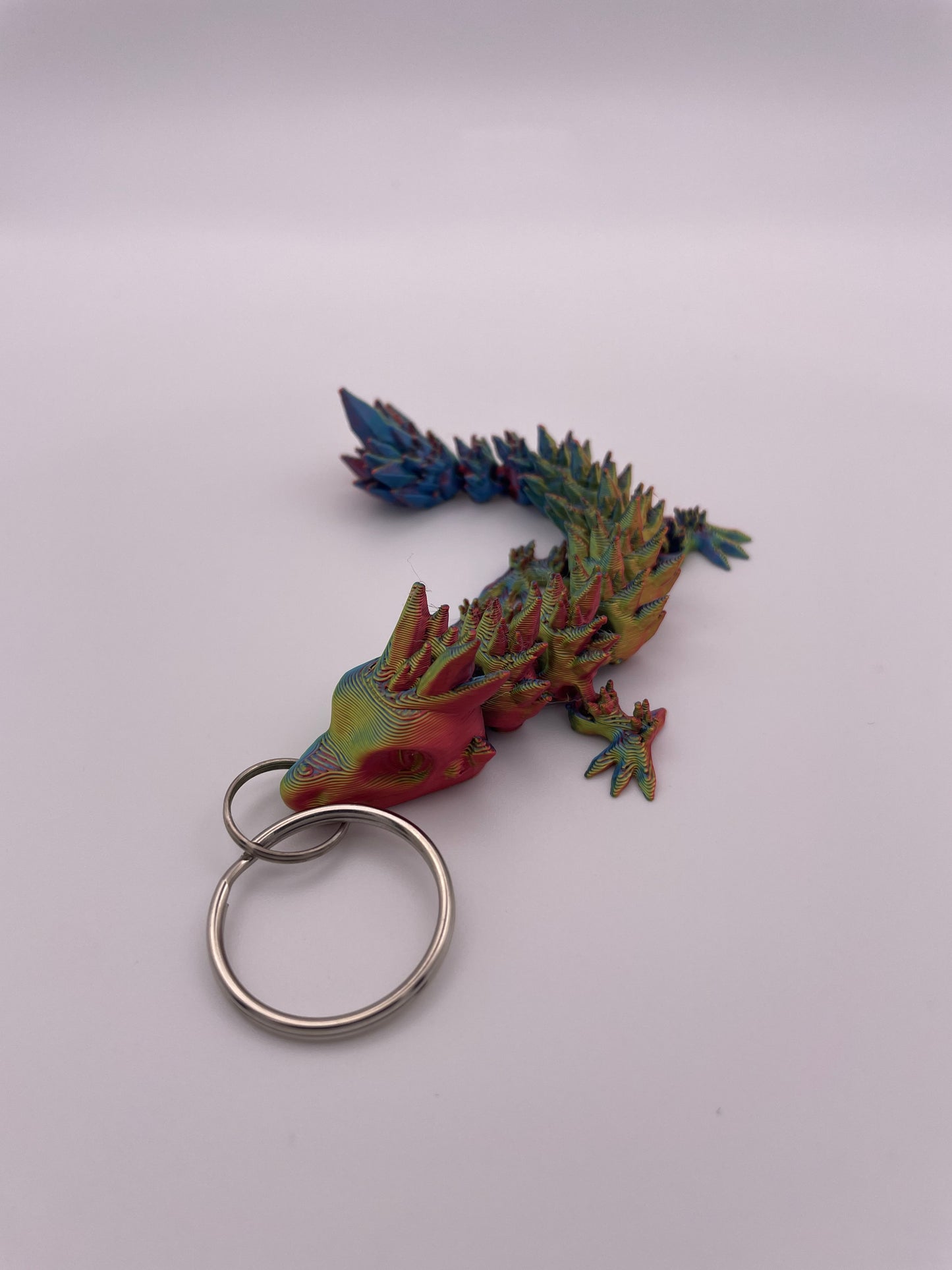 3D Printed Dragon Keychains (Fire & Mystic Colors)