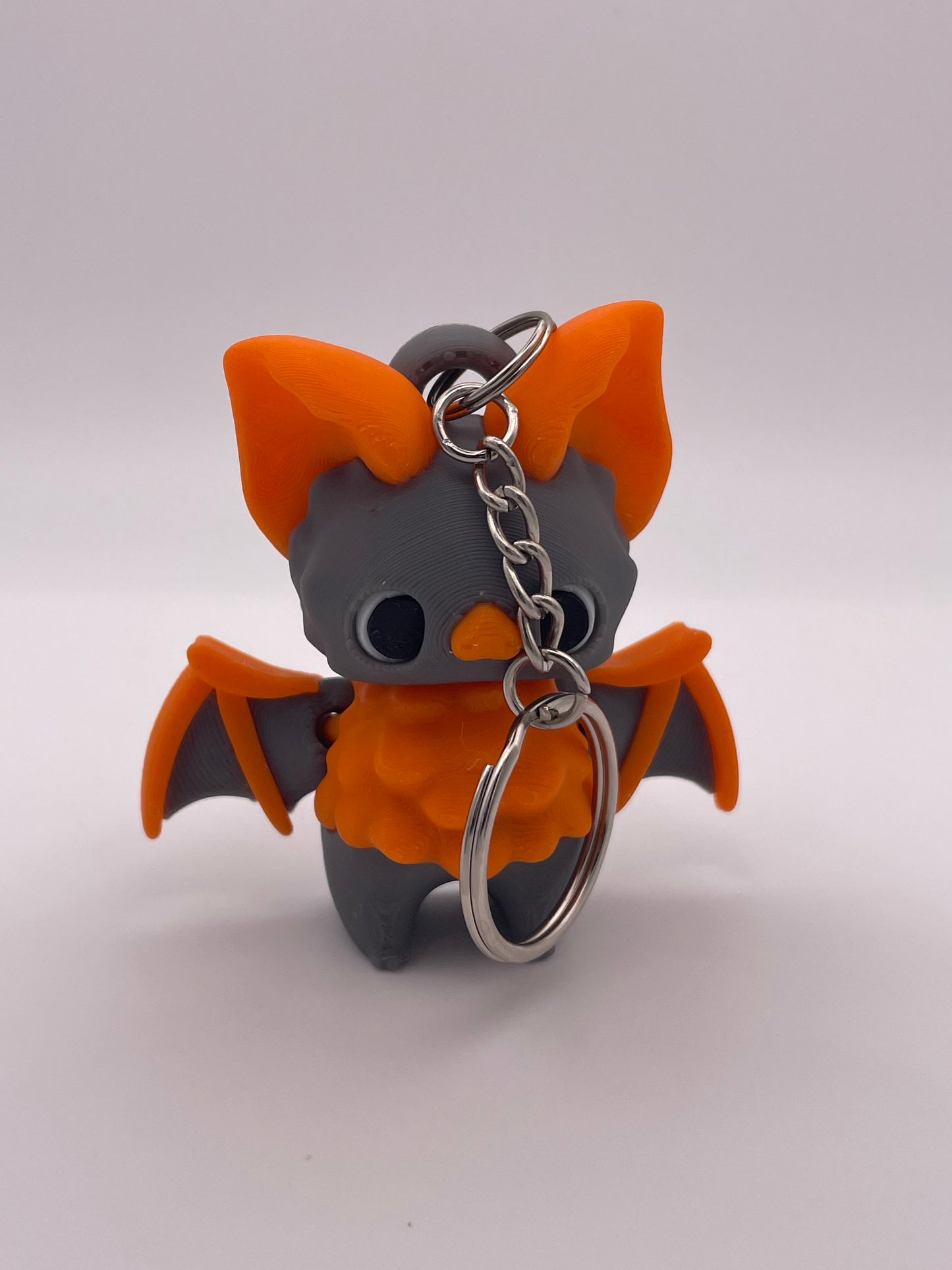 3D printed fully articulated Halloween bat decoration with keychain