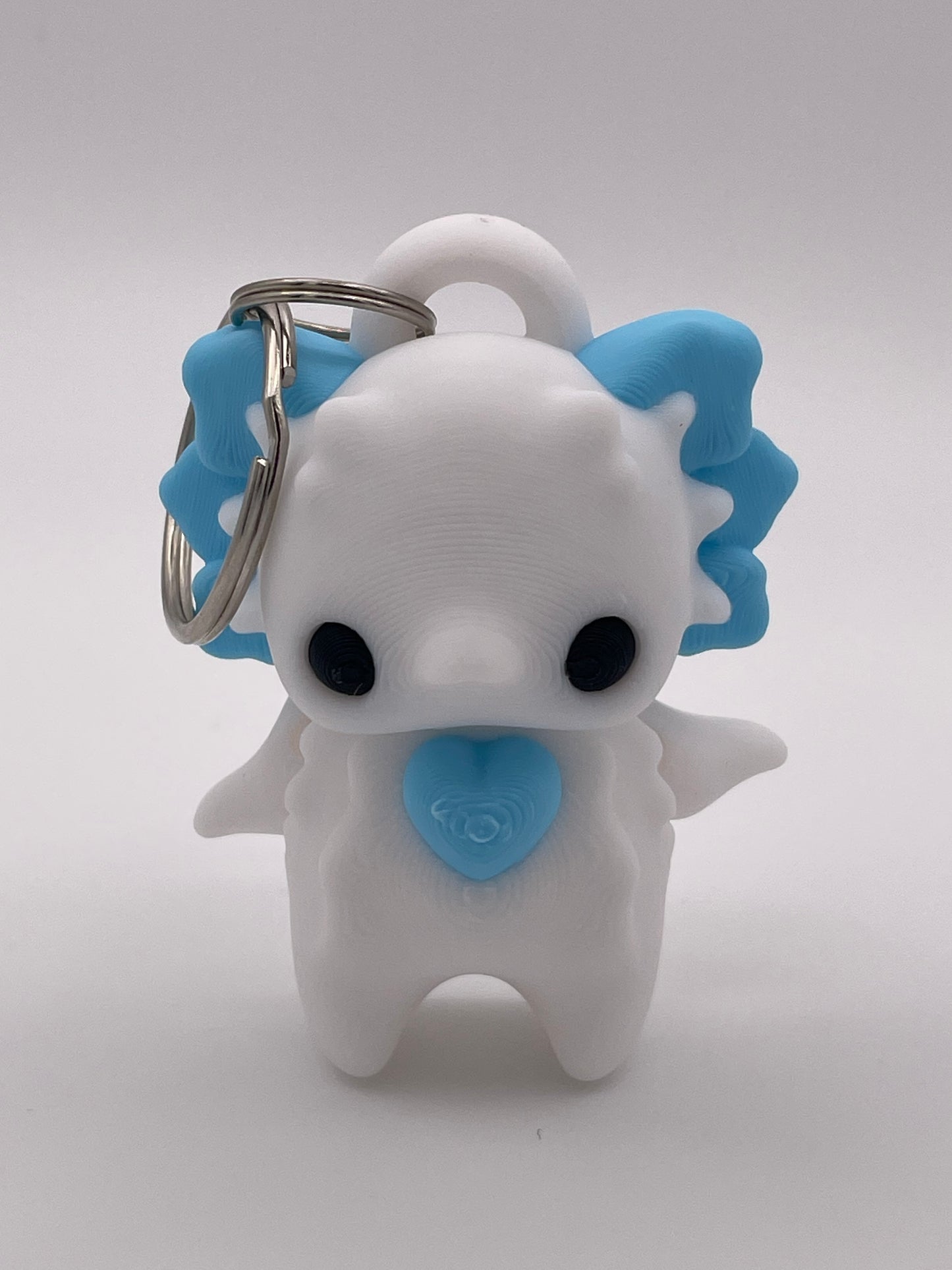 3D Printed Axolotl Keychain Accessory