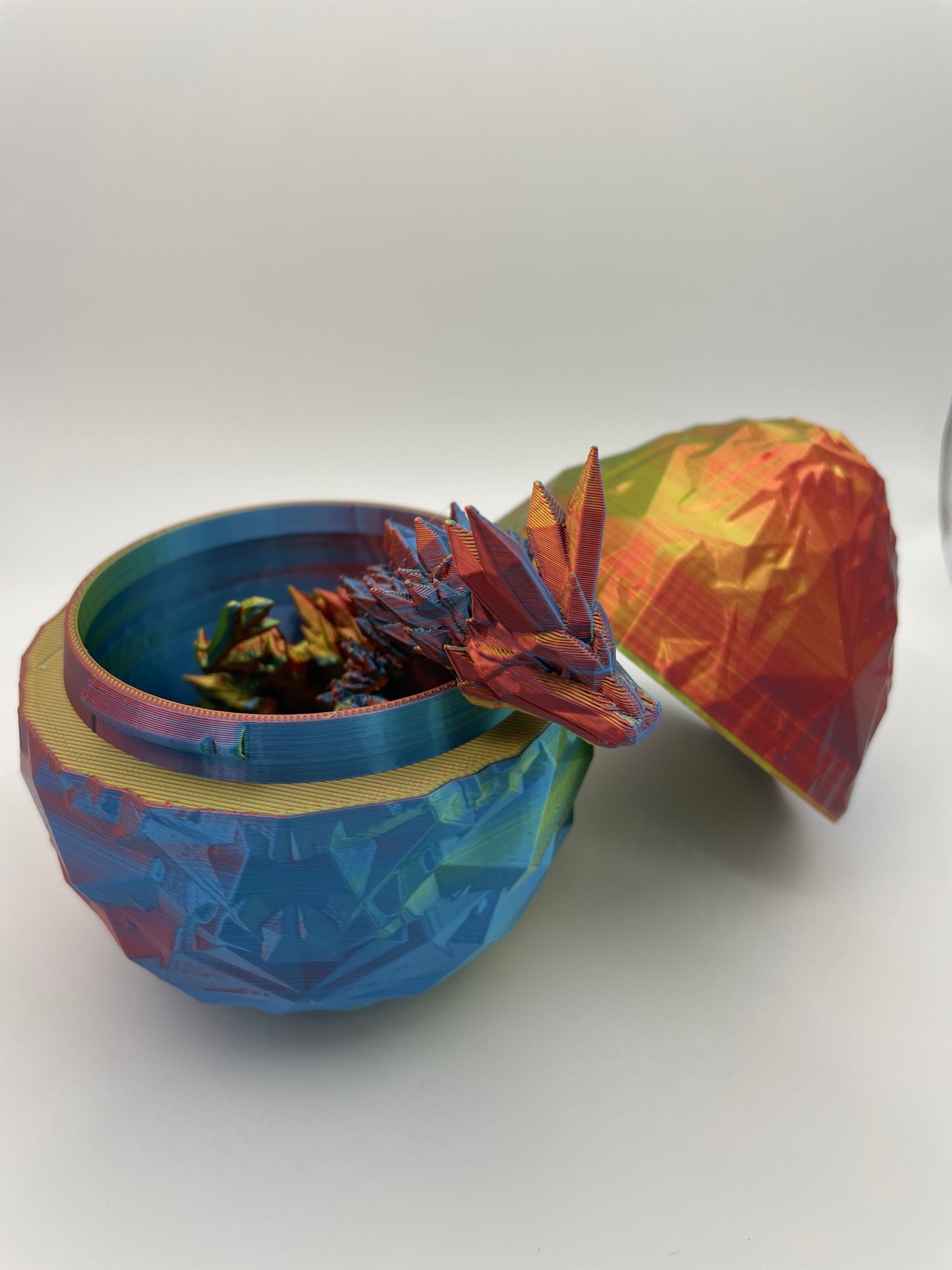 3D Printed Dragon and Egg Combo