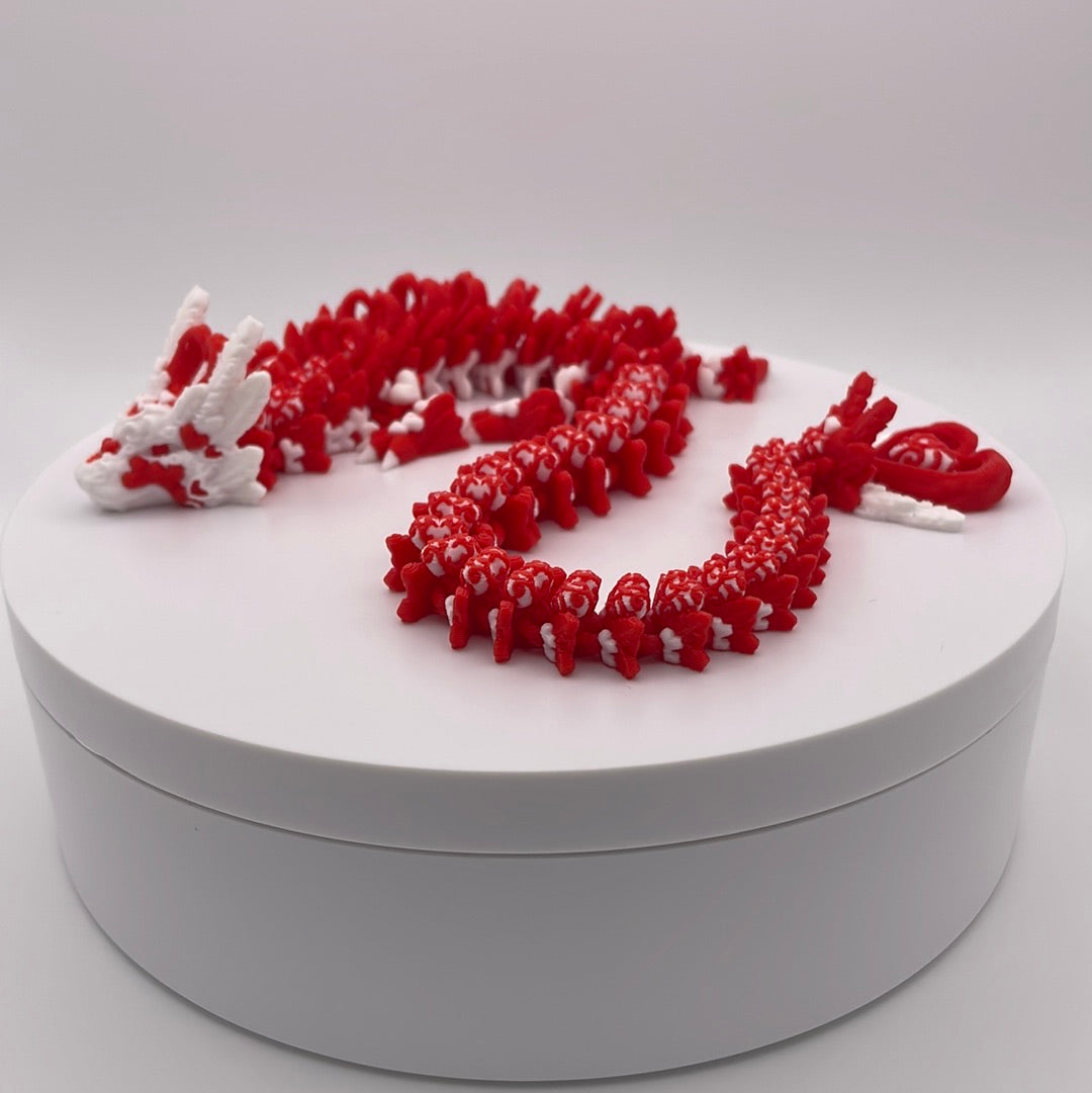 3D Printed Heart Dragon Figure (Light Edition)
