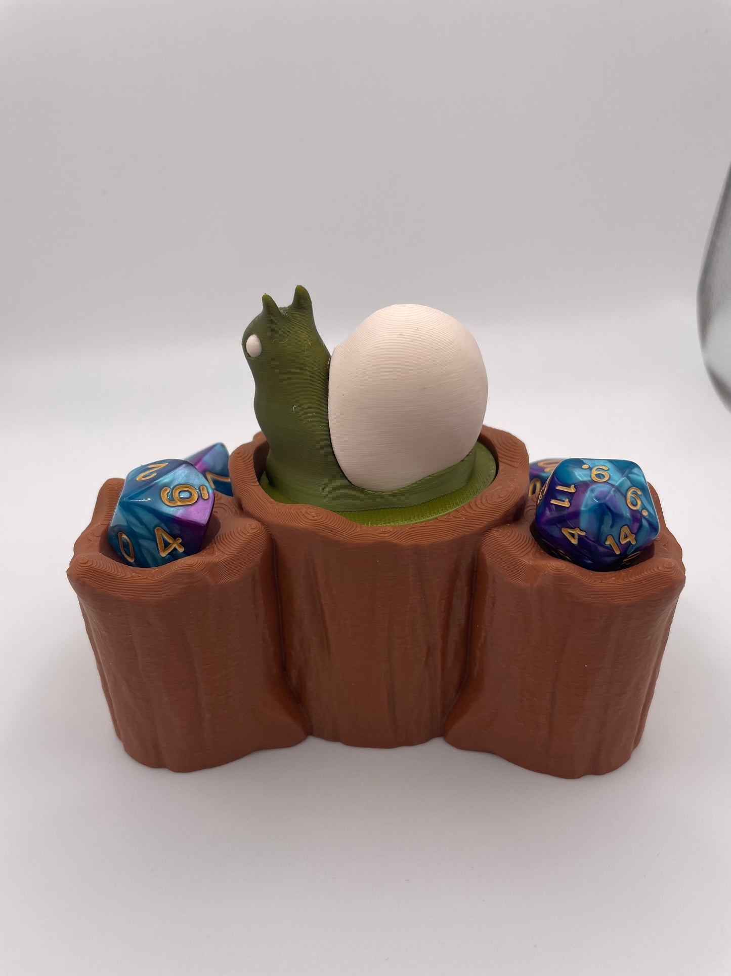 3D Printed Snail Dice Tower
