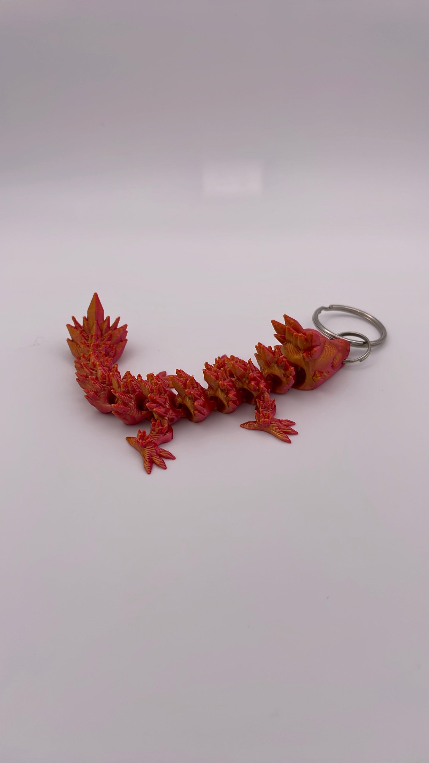 3D Printed Dragon Keychains (Fire & Mystic Colors)