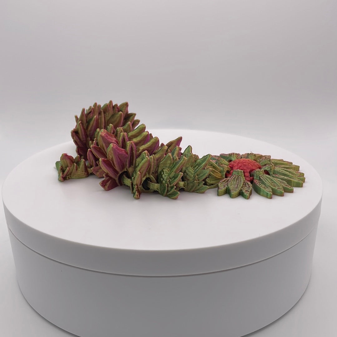 3D Printed Sunflower Dragon Figure