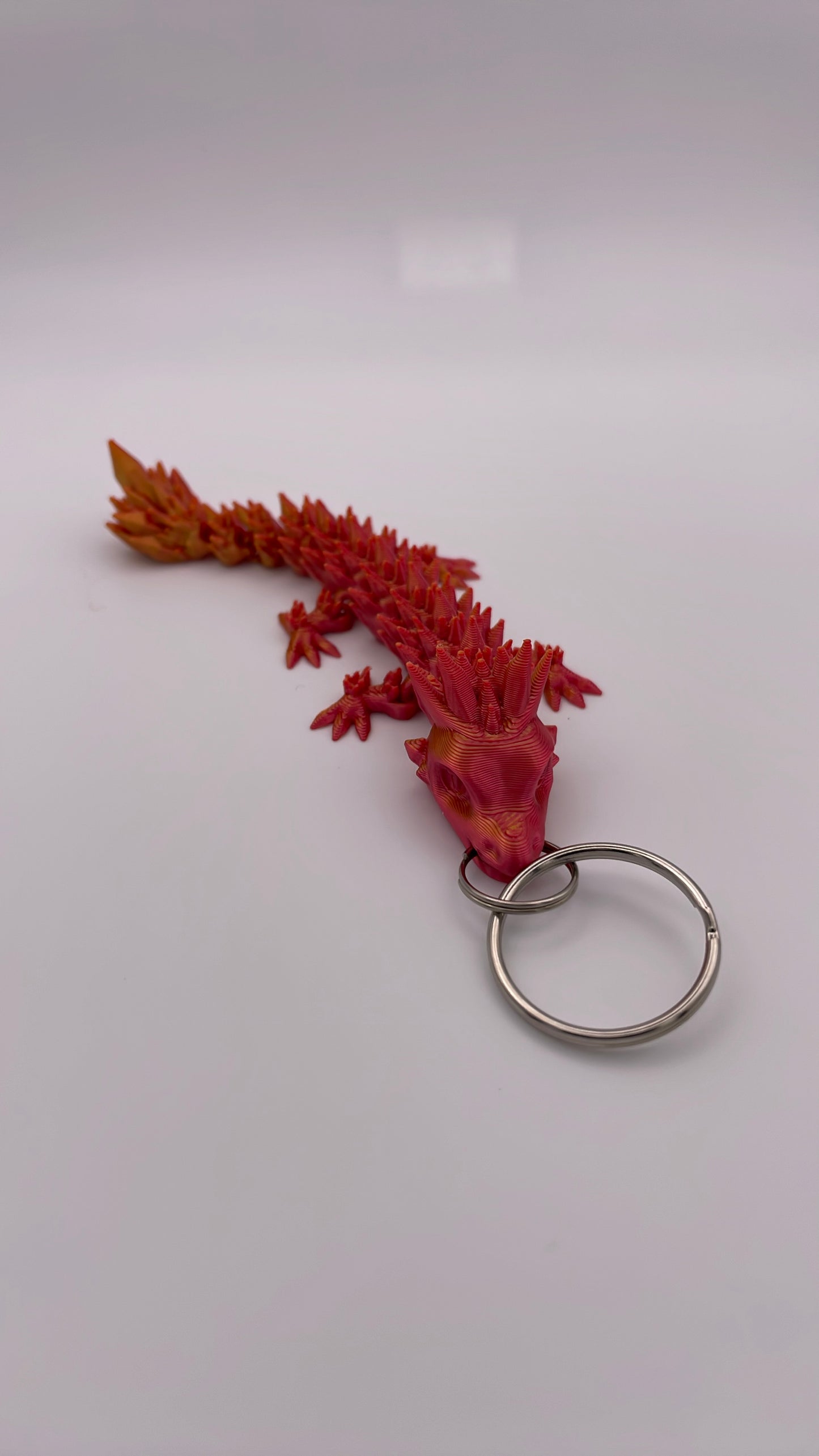 3D Printed Dragon Keychains (Fire & Mystic Colors)