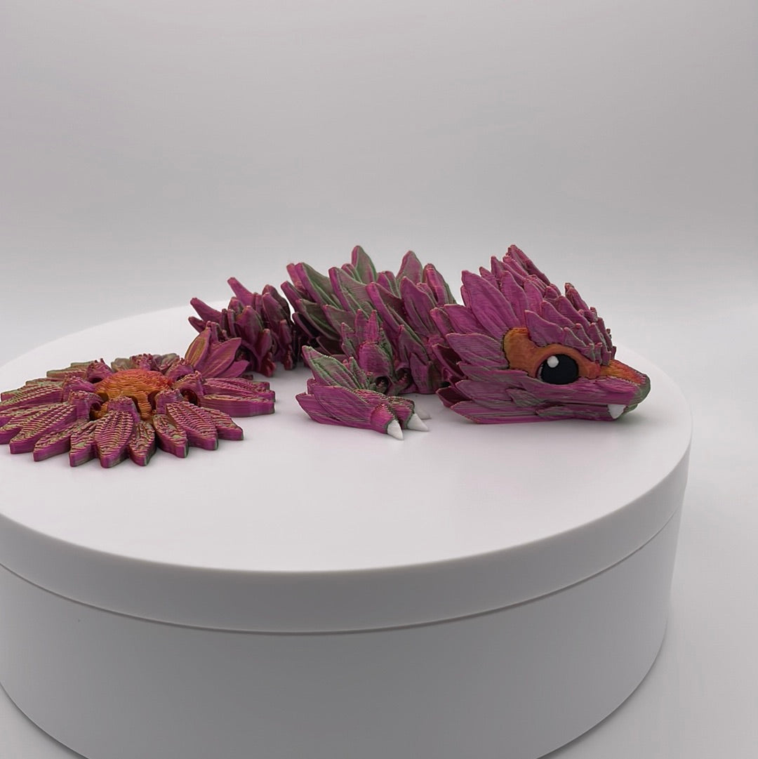 3D Printed Sunflower Dragon Figure