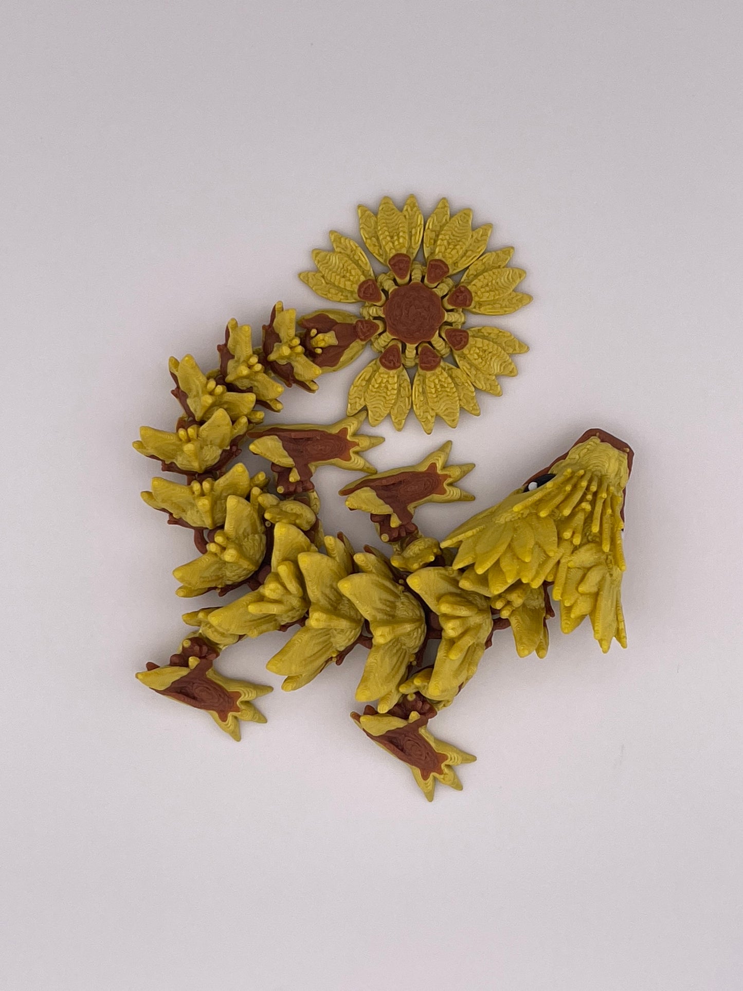 3D Printed Sunflower Dragon Figure