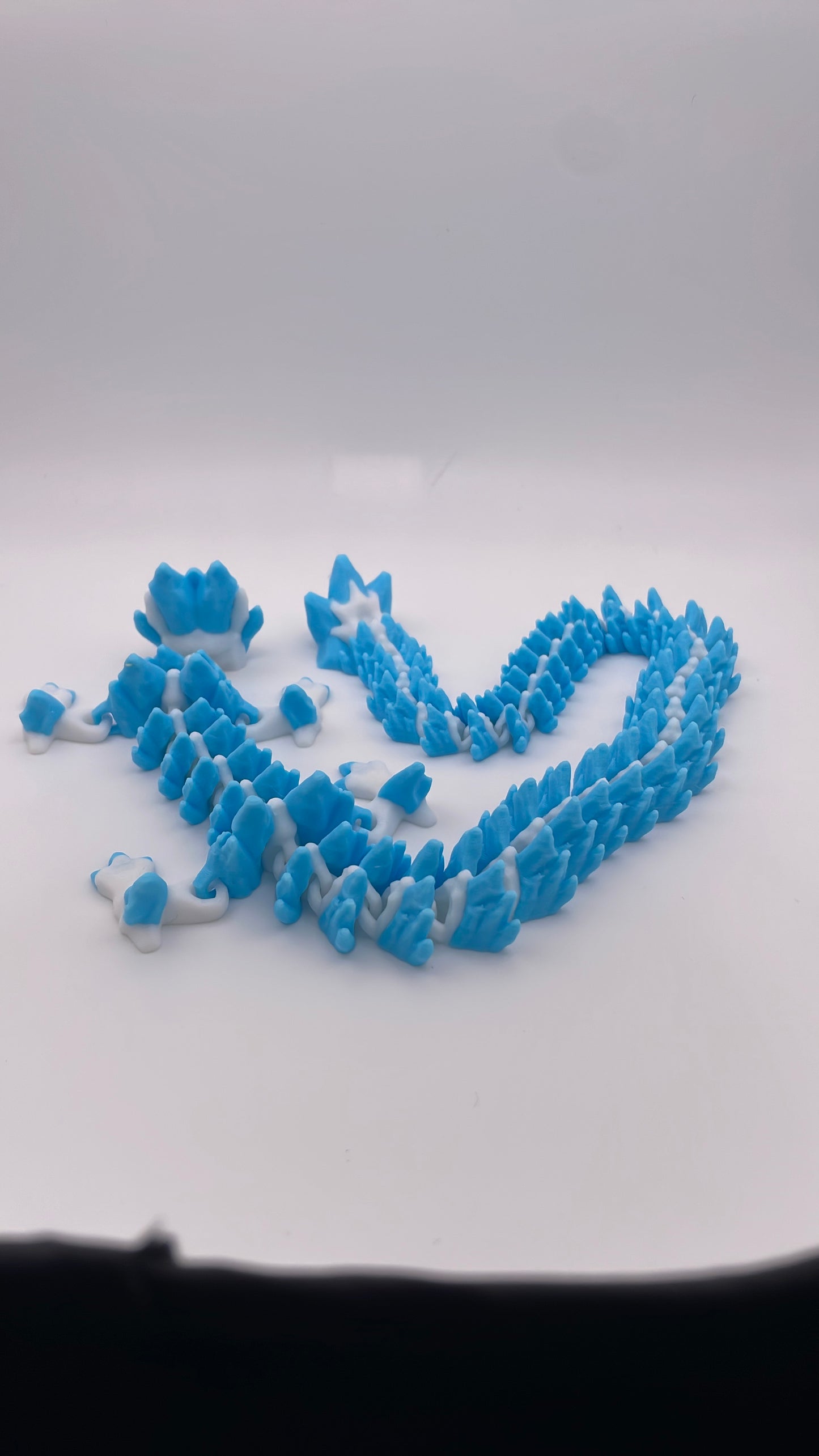 3D Printed Ice Dragon (Long Body)