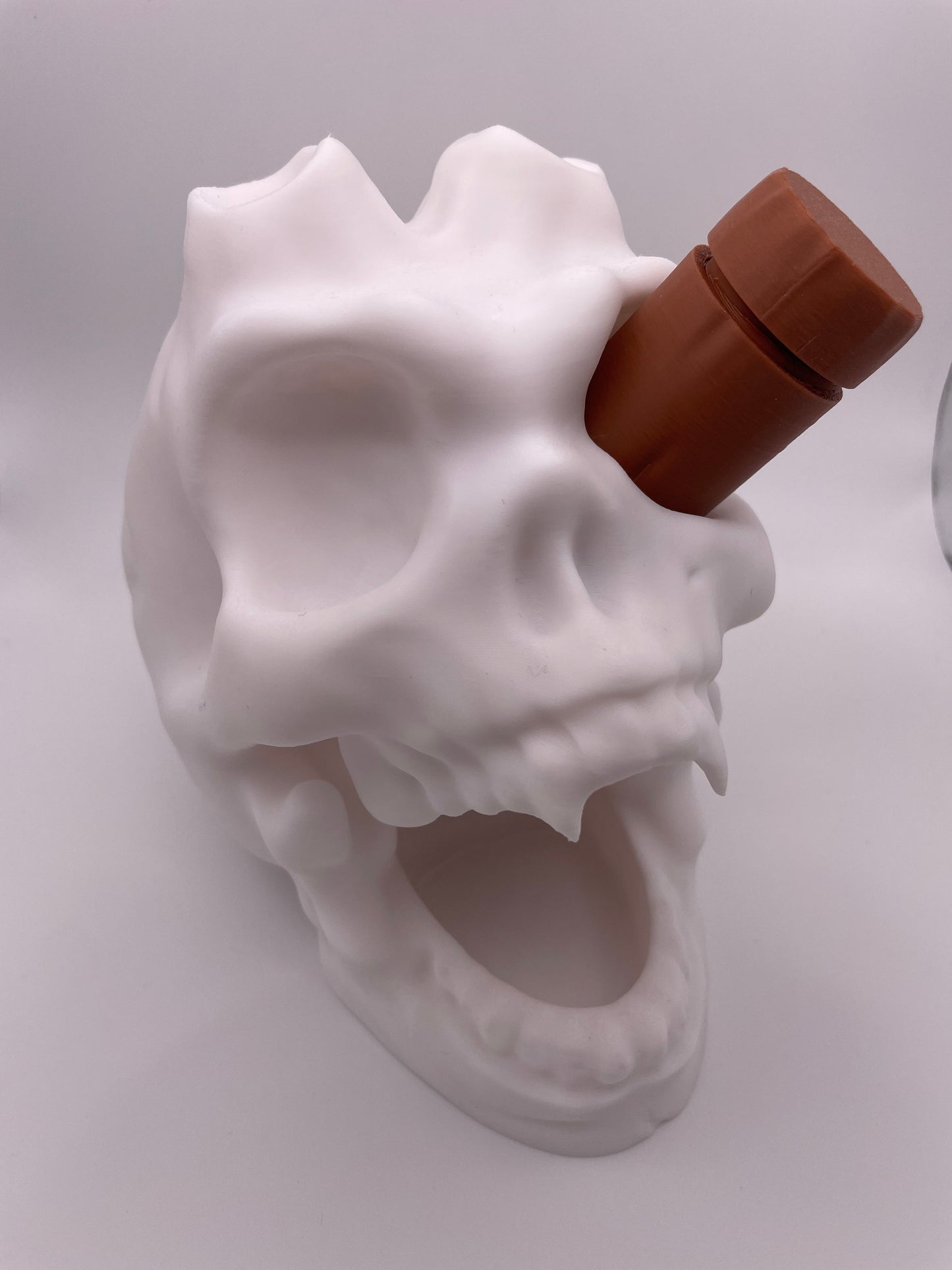 3D Printed Horned Skull Dice Tower