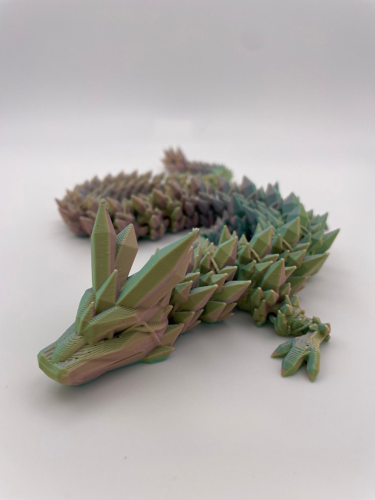 3D Printed Cinderwing Crystal Dragon Figurine