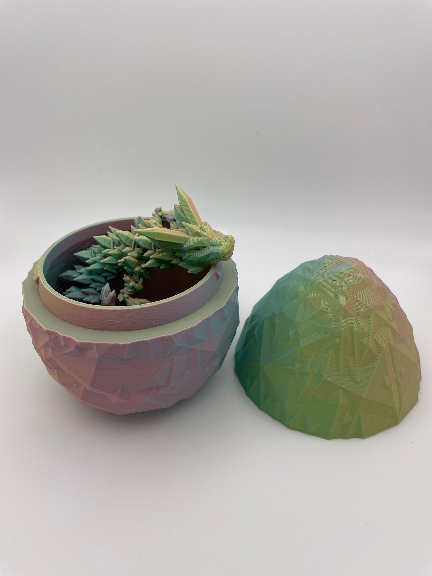 3D Printed Dragon and Egg Combo