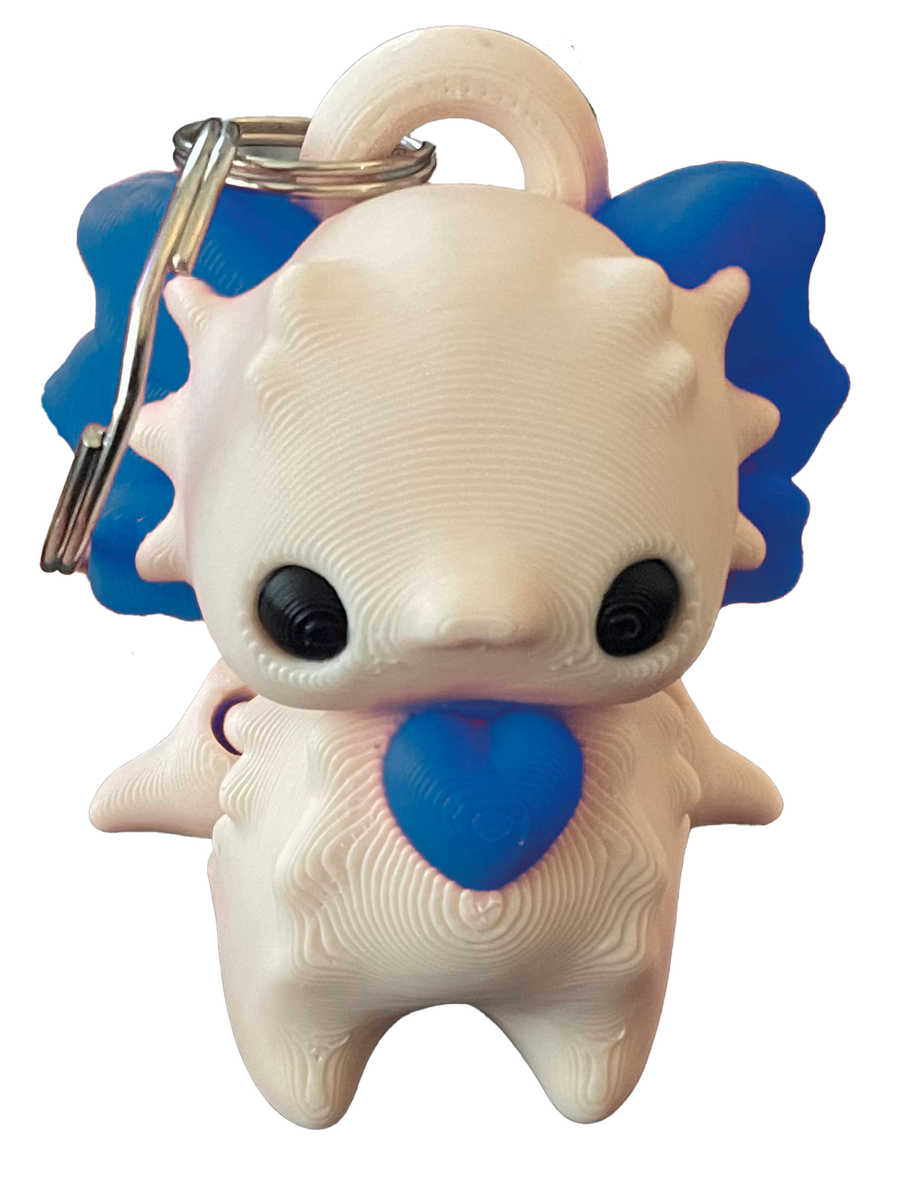 3D Printed Axolotl Keychain Accessory