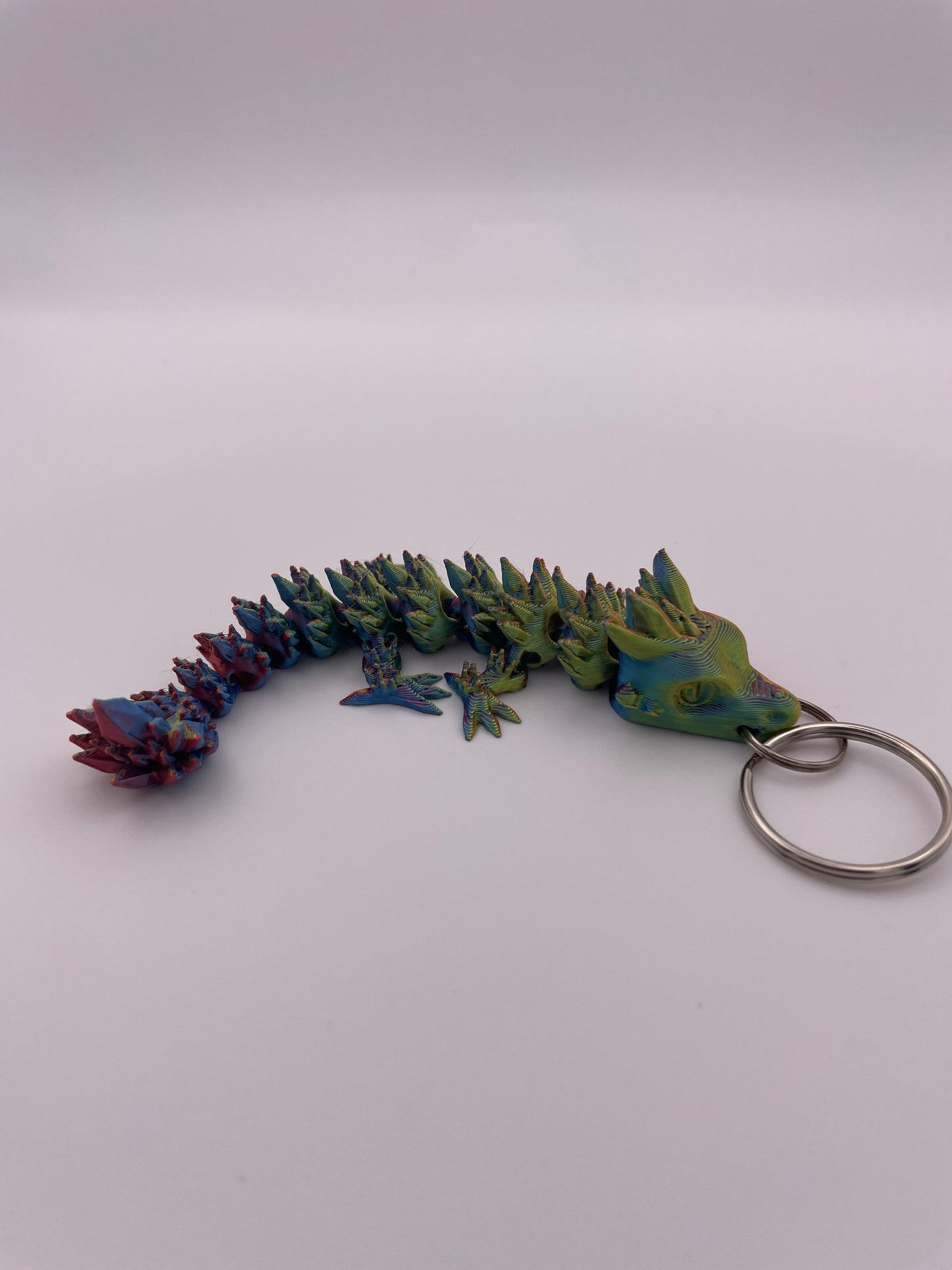 3D Printed Dragon Keychains (Fire & Mystic Colors)