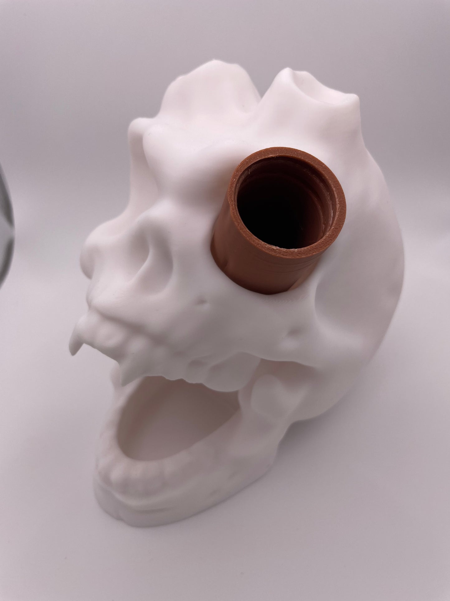 3D Printed Horned Skull Dice Tower