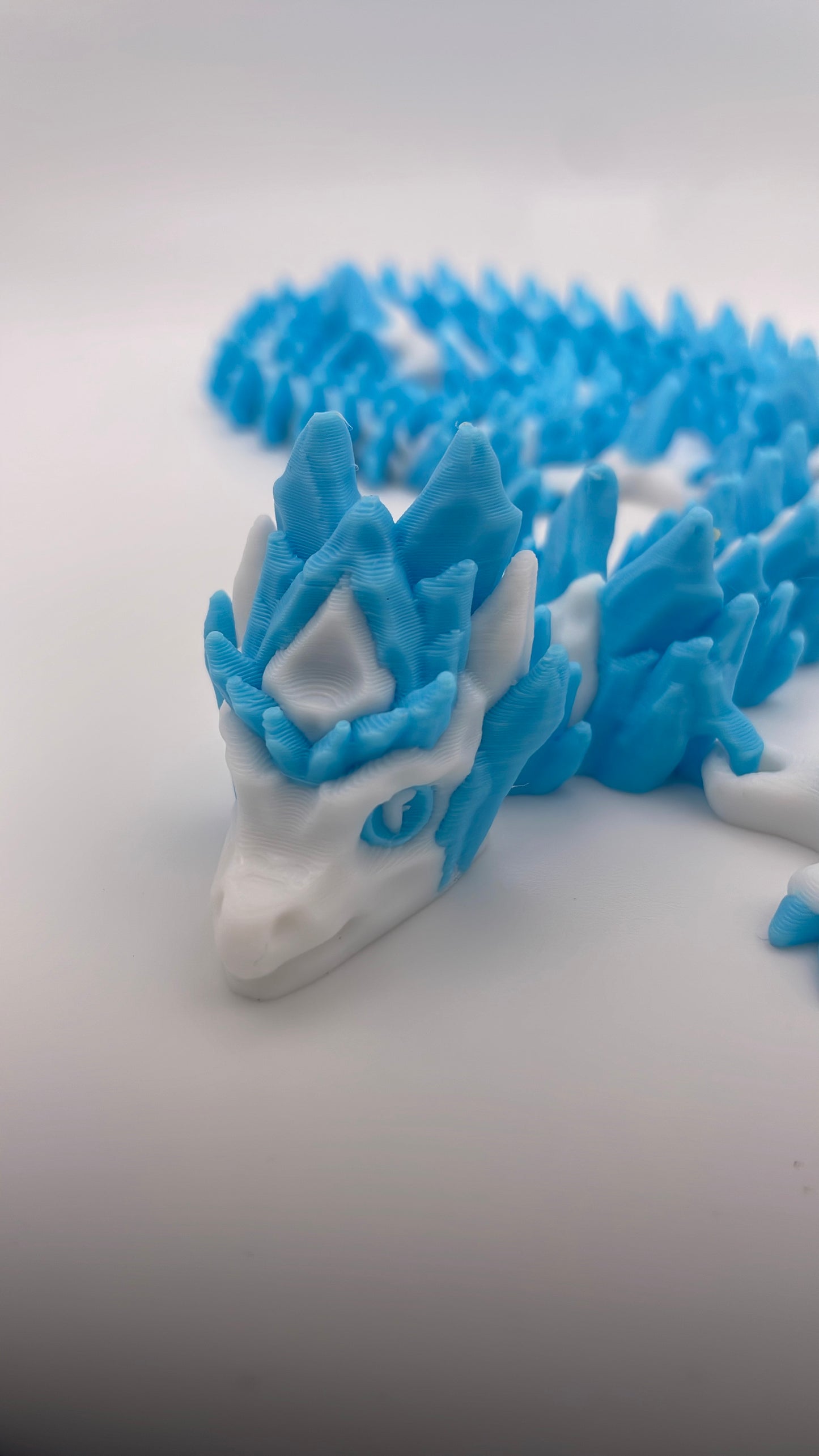 3D Printed Ice Dragon (Long Body)