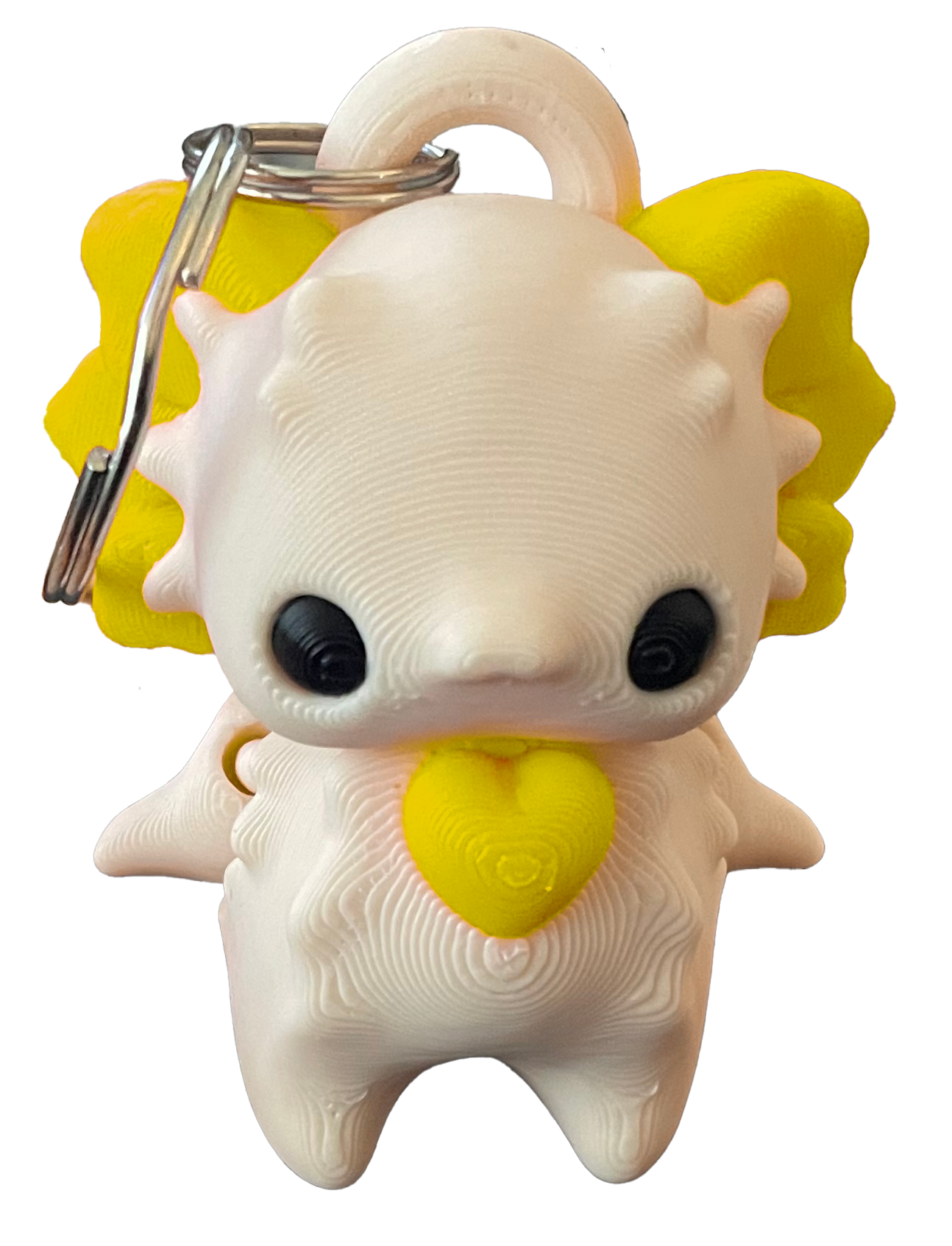 3D Printed Axolotl Keychain Accessory
