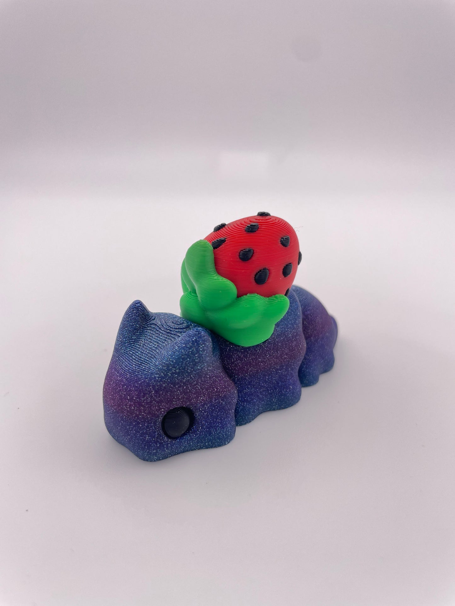 3D Printed Articulated Strawberry Snail Toy